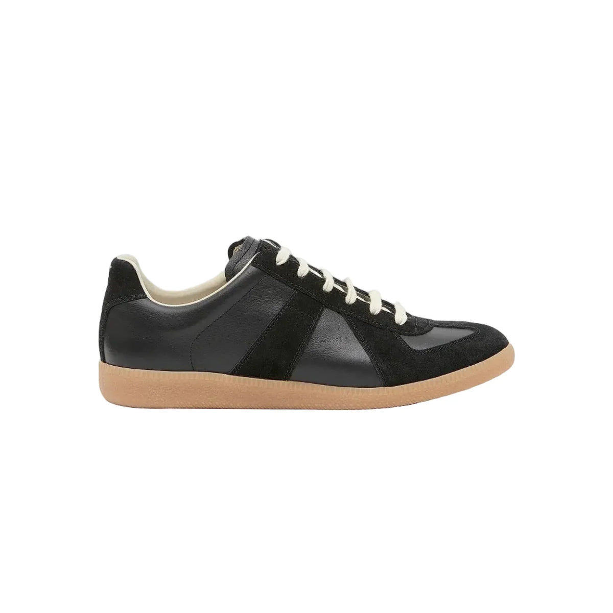Maison Margiela - Replica leather and suede Black sneakers