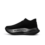 On Running CloudBoom Strike LS Black Sneaker with Grey Touch