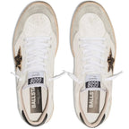 Golden Goose Ball Star trainers with leopard print pony skin star and black heels tab