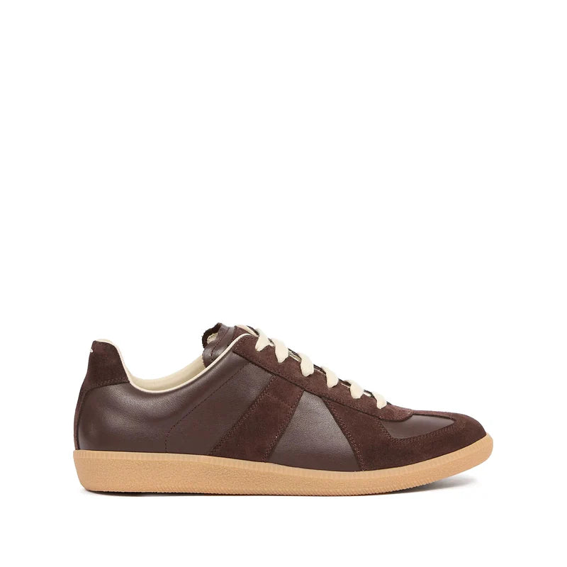 Maison Margiela - Replica leather and suede Brown sneakers