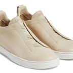 Zegna Triple Stitch Second Skin Beige sneakers