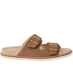 Brunello Cucinelli suede double-strap sandals Light Brown