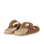 Brunello Cucinelli suede double-strap sandals Light Brown