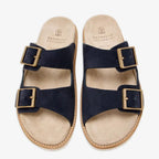 Brunello Cucinelli double-strap Black sandals
