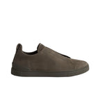 Zegna Triple Stitch Second Skin Dark Taupe sneakers