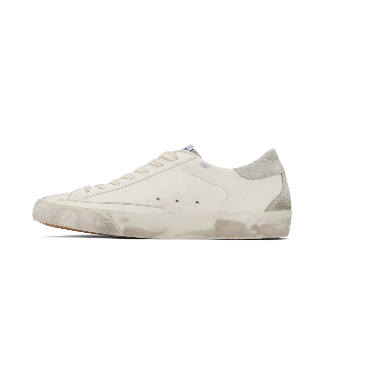 Golden Goose Super-Star in white leather star grey suede back (Women's)