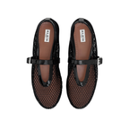 Alaïa Fishnet Ballerina Flats | Black