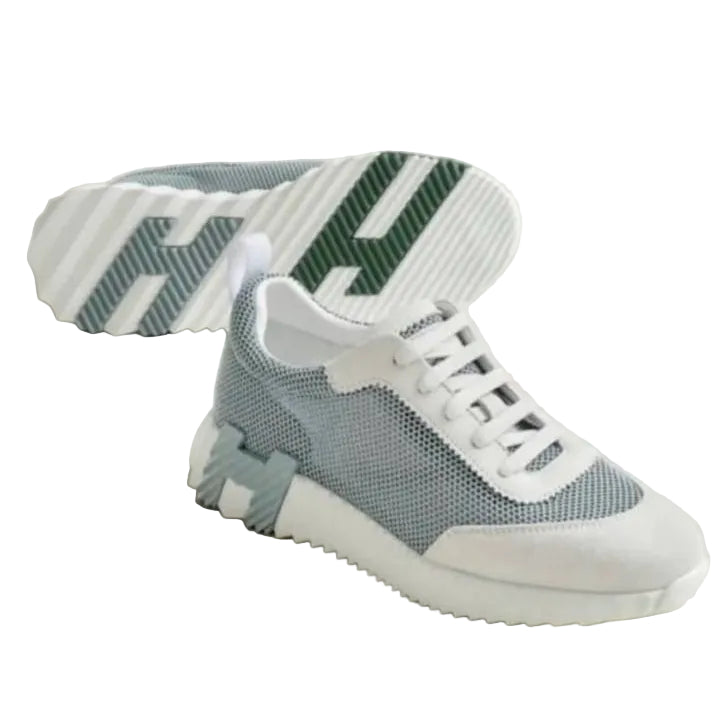 Hermès Paris Bouncing Green/Grey Mesh