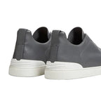 Zegna DARK GREY TRIPLE STITCH™ SECONDSKIN SNEAKERS