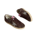 Golden Goose Super Star glitter-star embellished Brown sneakers