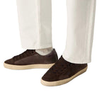 Golden Goose Super Star Brown leather sneakers