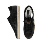 Golden Goose Super-Star LTD in crocodile-print leather with black suede inserts