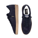 Golden Goose Ball Star in dark blue suede with dark blue glitter star sneakers