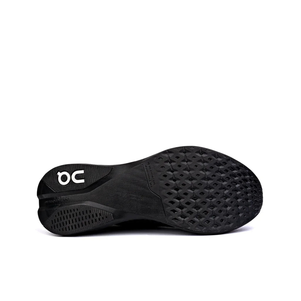 On Running CloudBoom Strike LS Black Sneaker with Grey Touch