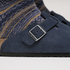 Birkenstock Boston Suede Leather "New Navy"