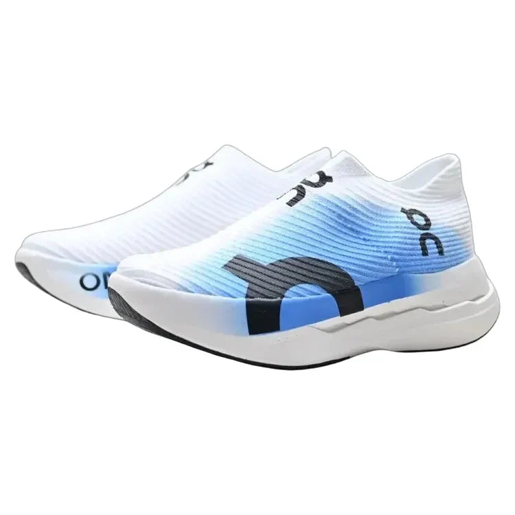 On Running CloudBoom Strike LS White and Blue