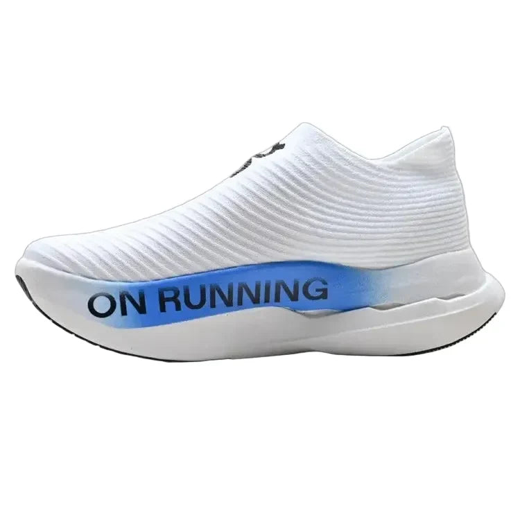 On Running CloudBoom Strike LS White and Blue