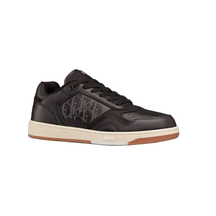 Dior B27 Low ERL Black Smooth Calfskin and Dior Oblique Galaxy Leather
