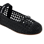 Miu Miu Woven nappa leather ballerinas