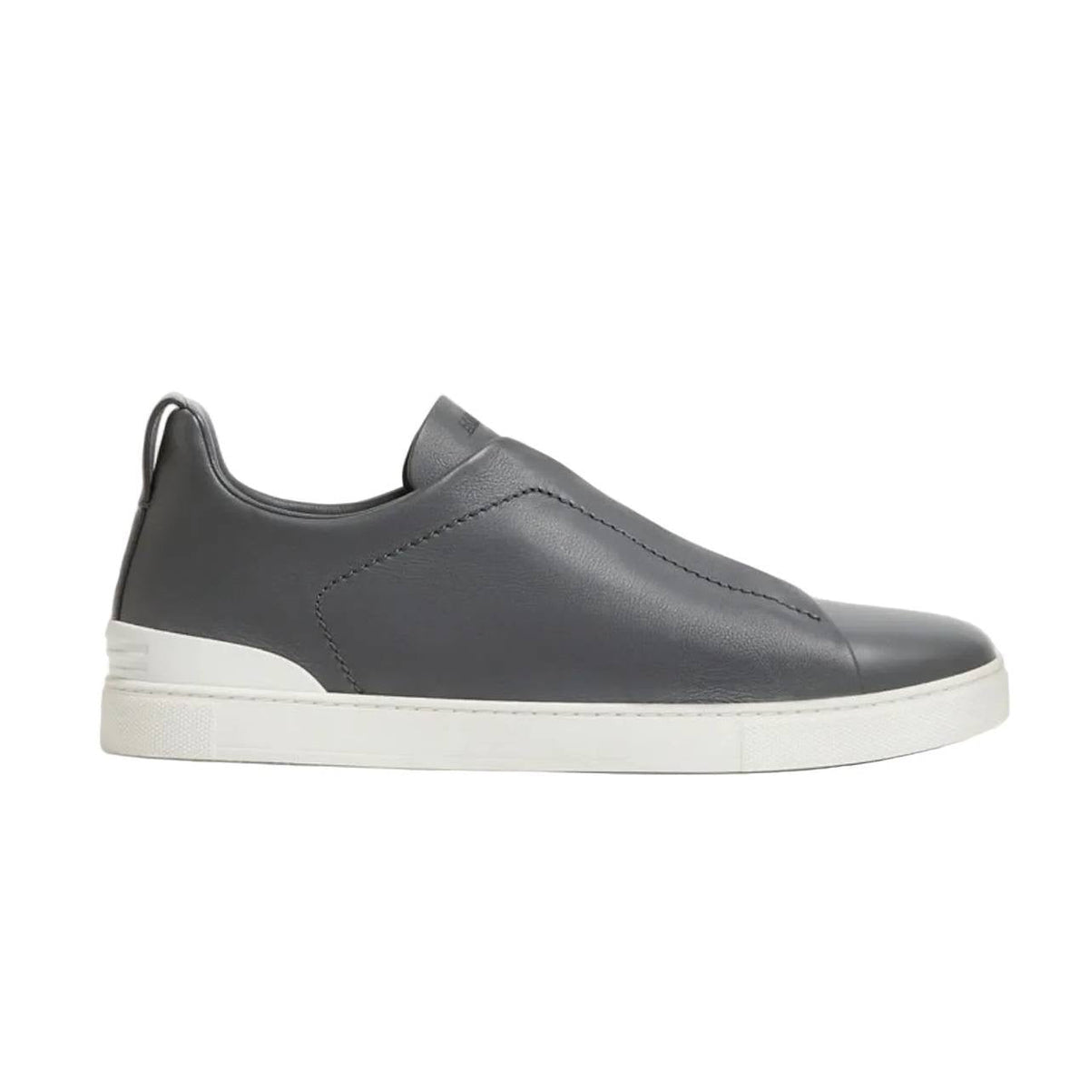 Zegna DARK GREY TRIPLE STITCH™ SECONDSKIN SNEAKERS