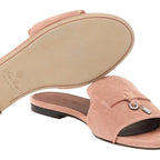 Loro piana Summer Charms Sandal Suede Goatskin Precious Rose