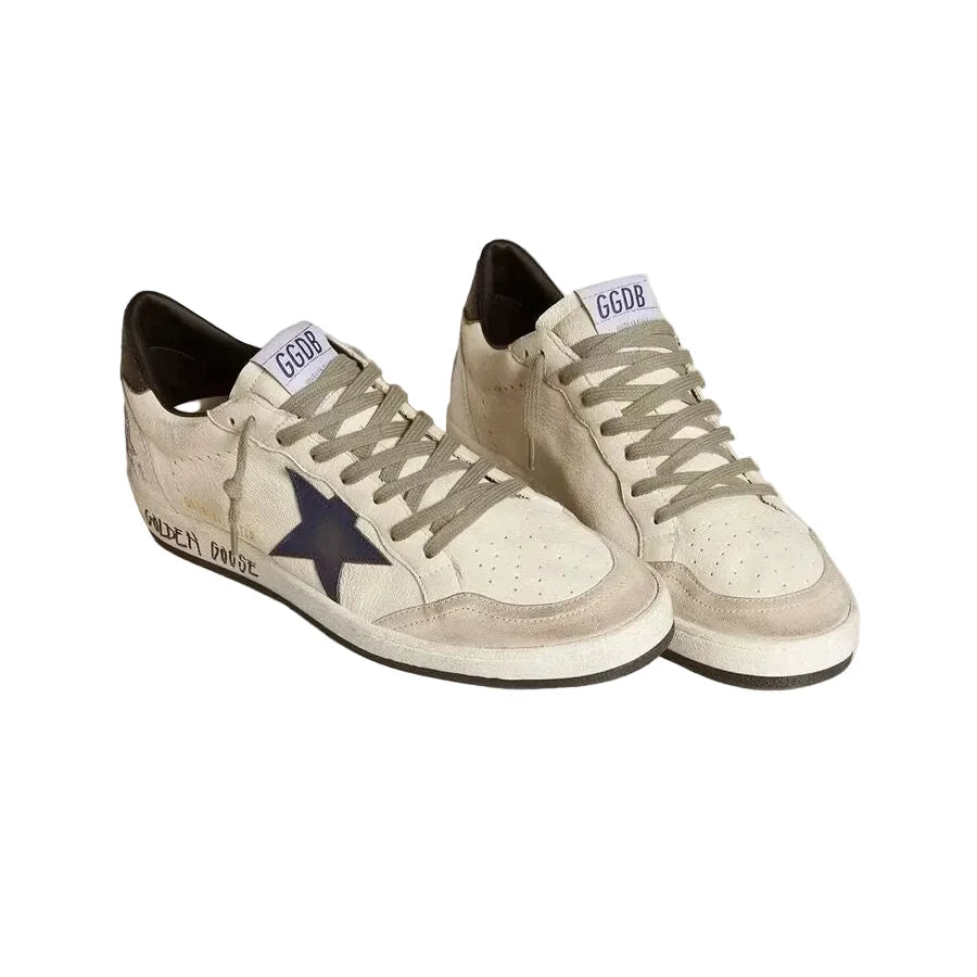 Golden Goose Ball Star for men Beige Blue star