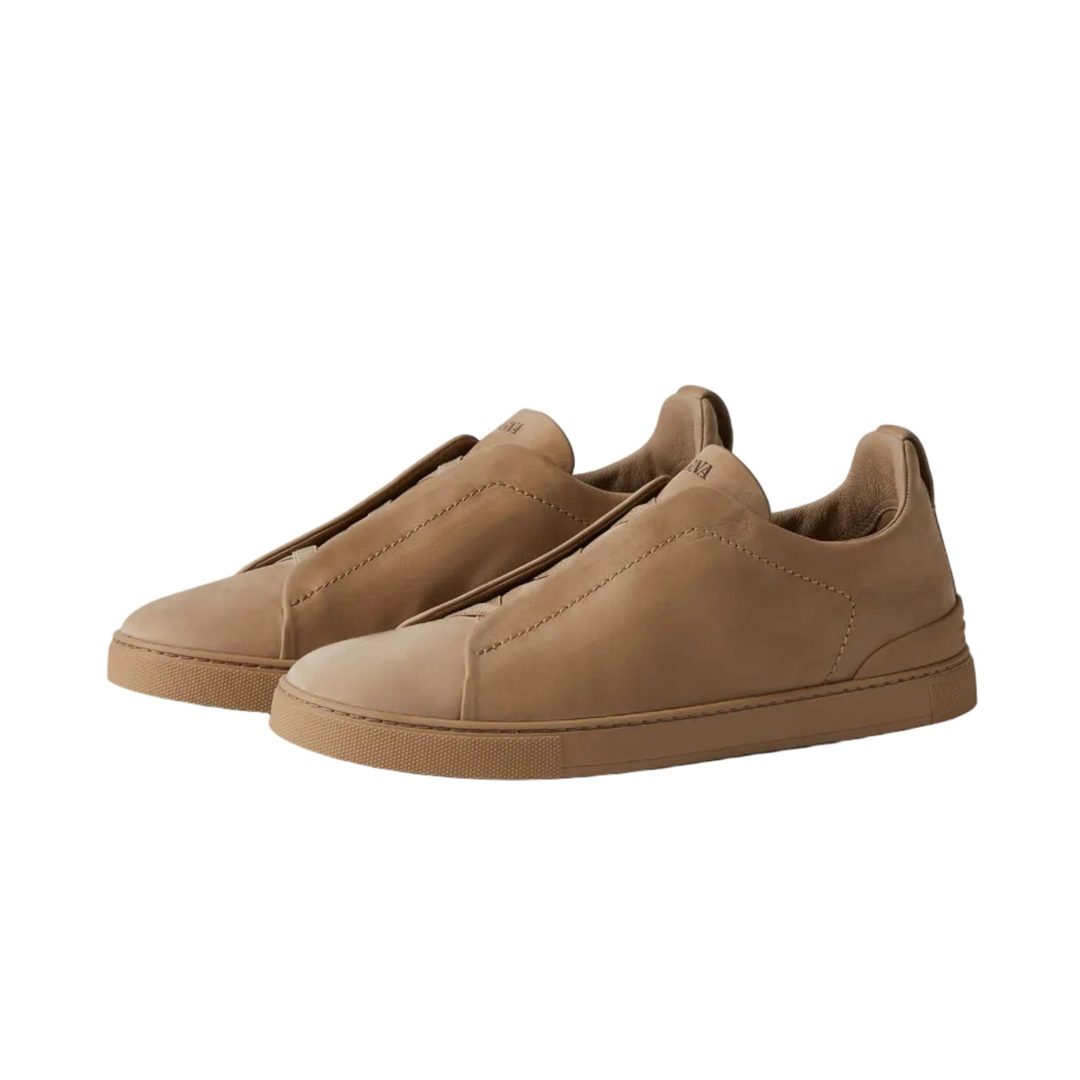 Zegna Triple Stitch Second Skin French Beige sneakers