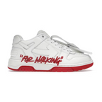 OFF-WHITE Out Of Office “OOO” Low Tops For Walking White White Red