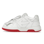 OFF-WHITE Out Of Office “OOO” Low Tops For Walking White White Red