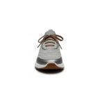 Brunello Cucinelli Techno Cotton Knit Runners With Heat-Bonded Details Silver