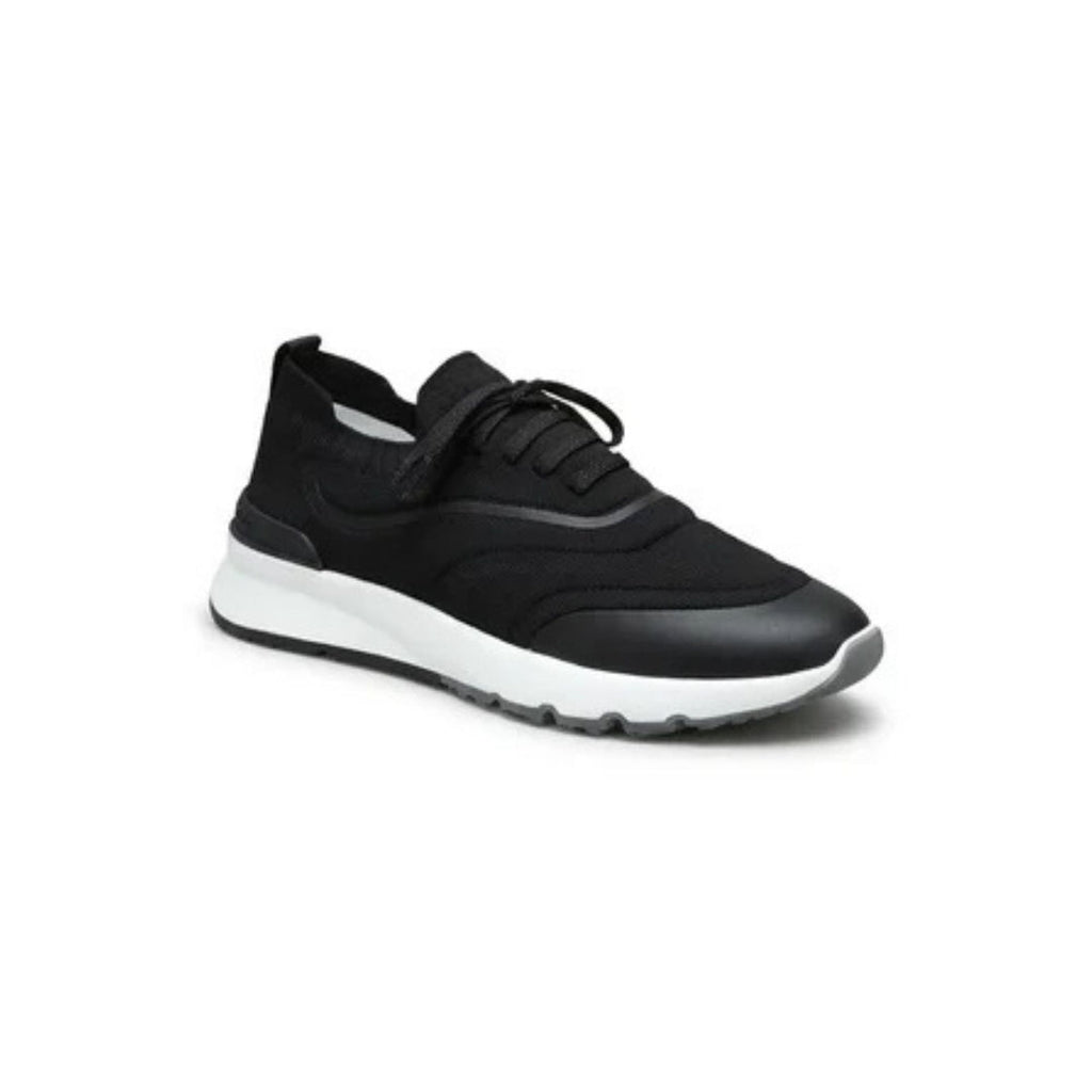 Brunello Cucinelli Techno Cotton Knit Runners With Heat-Bonded Details Black