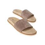 Brunello Cucinelli suede slide Beige sandals