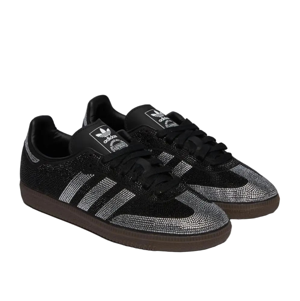 Adidas Samba OG "Rhinestone" – Crystal Black/Silver.