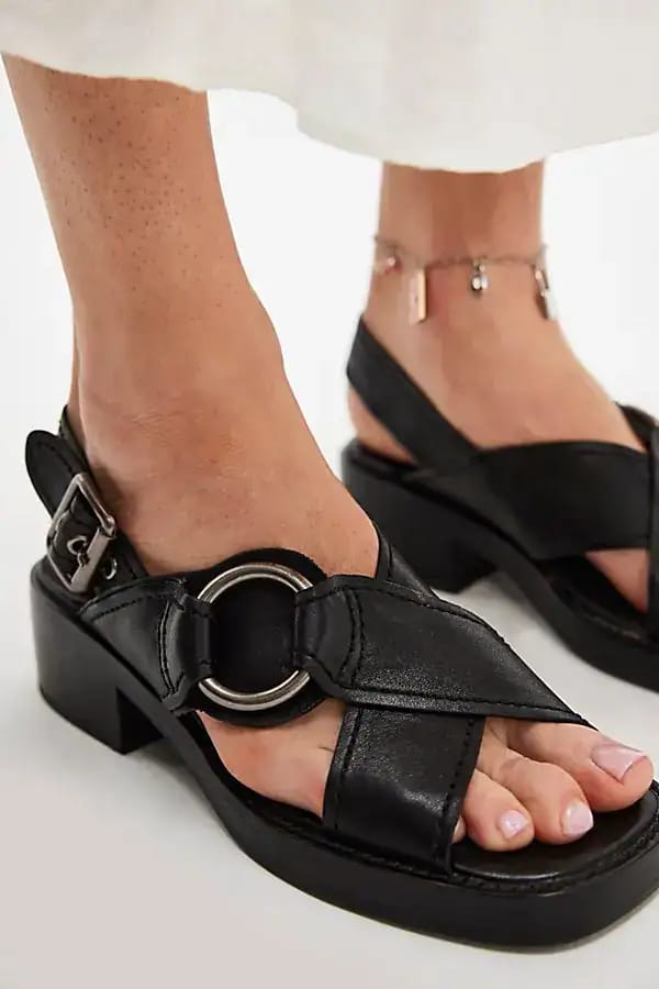 Miu Miu jeffrey campbell  becks block heel sandals