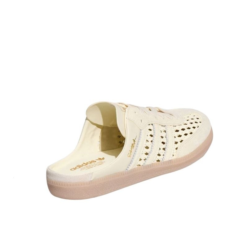 adidas Samba Mule Woven Basketweave Cream White